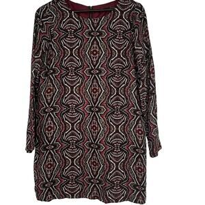 Prana Tunic Dress Small Bergundy Pink Bohemian Hippie GORPcore Phoebe Buffay